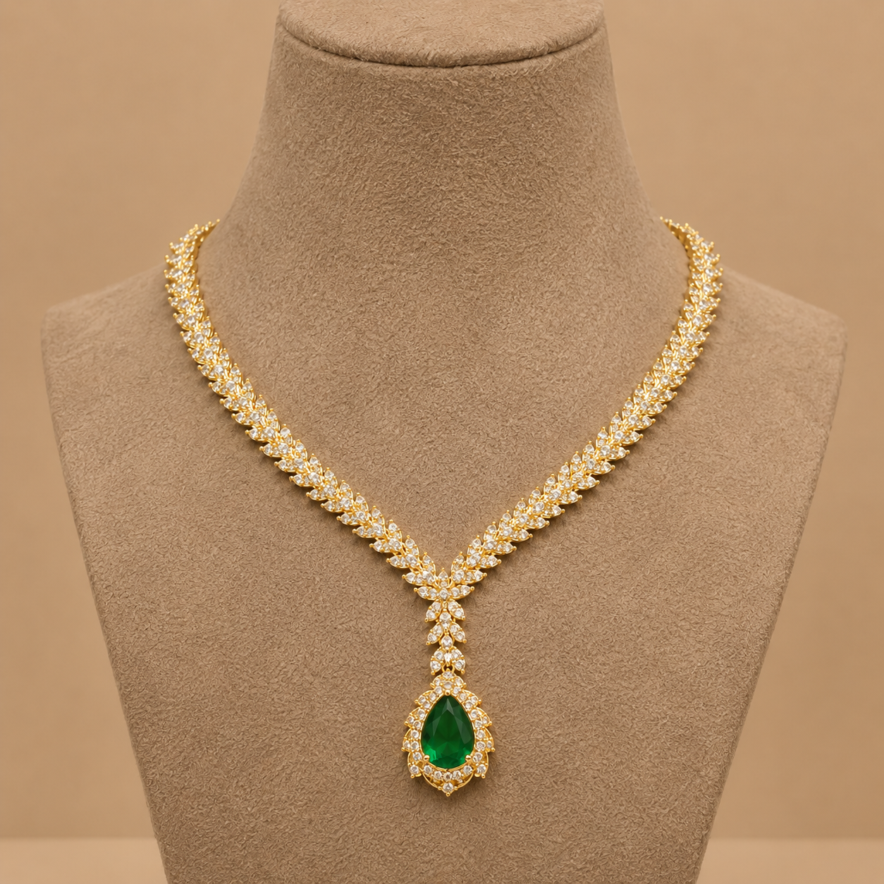 The Empress — Royal Emerald Jewelry Set